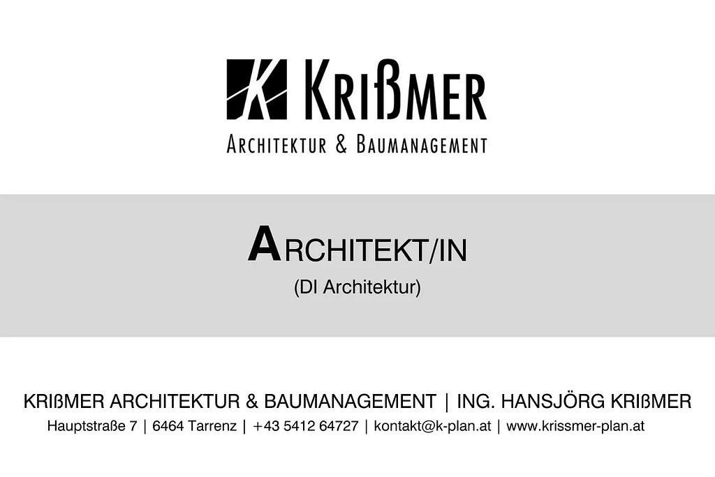 Jobangebot Architekt/in